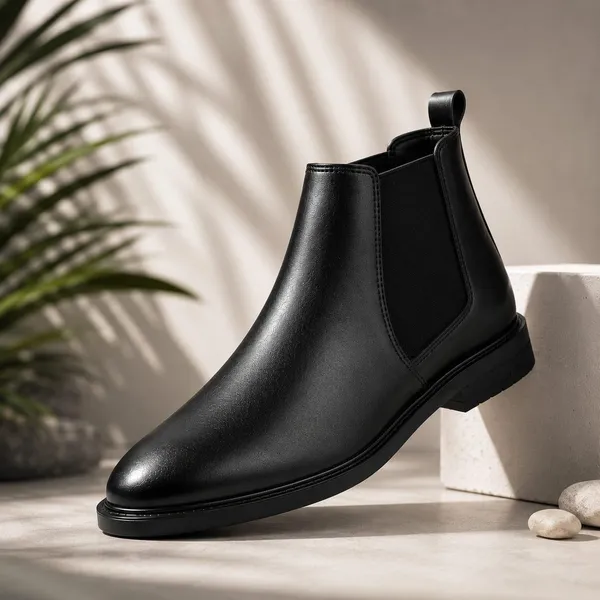 Black_Synthetic_Leather_Shoes_For_Men