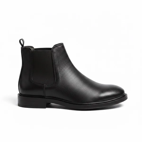 Black_Synthetic_Leather_Shoes_For_Men