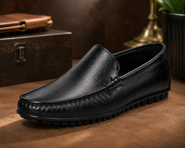Black_Synthetic_Leather_Shoes_For_Men