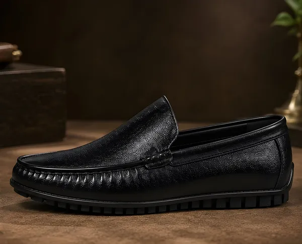 Black_Synthetic_Leather_Shoes_For_Men