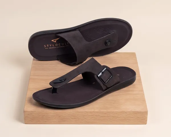 Dark_Purple_Synthetic_Leather_Sandal_For_Men