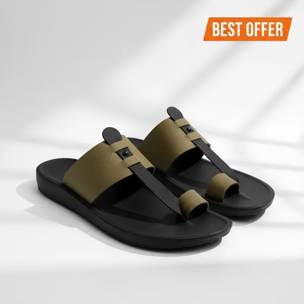 Green_Synthetic_Leather_Sandal_For_Men