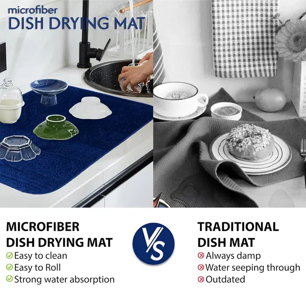 Blue_Premium_Velvet_Plain_Dish_Drying_Mats