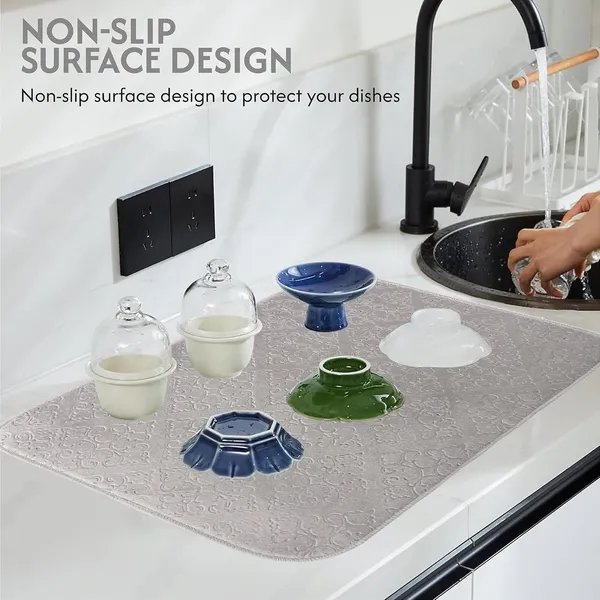 Grey_Premium_Velvet_Plain_Dish_Drying_Mats