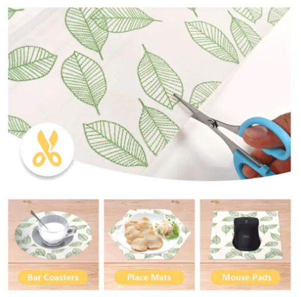 White_And_Green_Premium_Pvc_Print_Anti_Slip_Mats