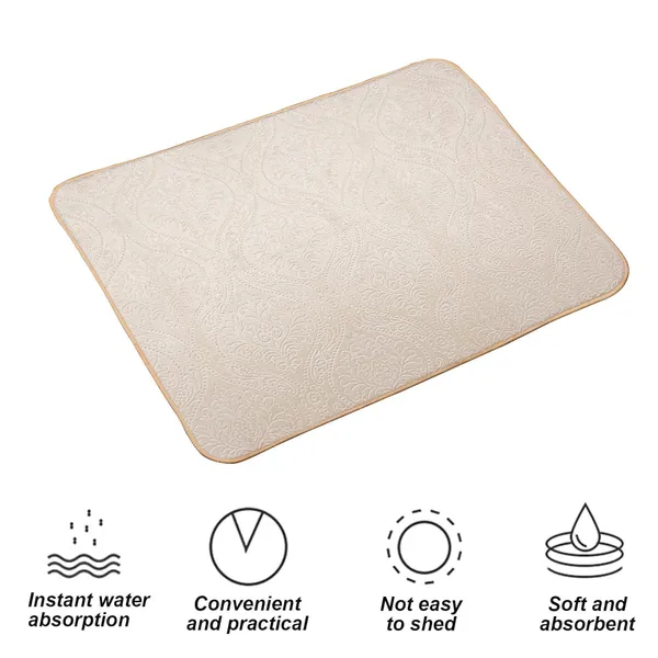 Cream_Premium_Velvet_Plain_Dish_Drying_Mats