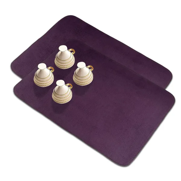 Purple_Premium_Velvet_Plain_Dish_Drying_Mats