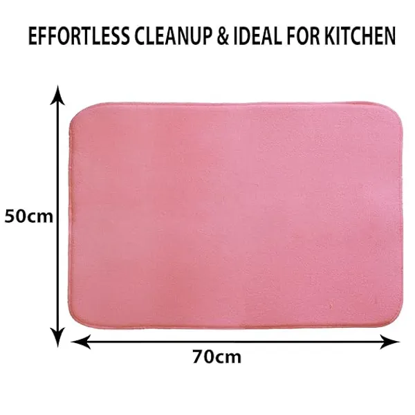 Pink_Premium_Velvet_Plain_Dish_Drying_Mats