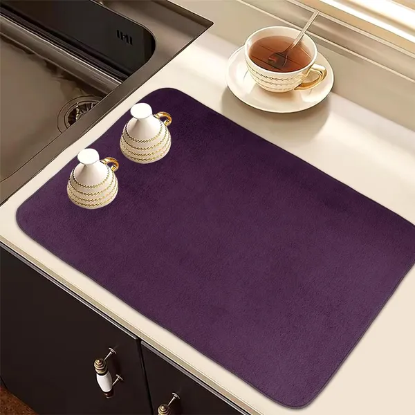 Purple_Premium_Velvet_Plain_Dish_Drying_Mats