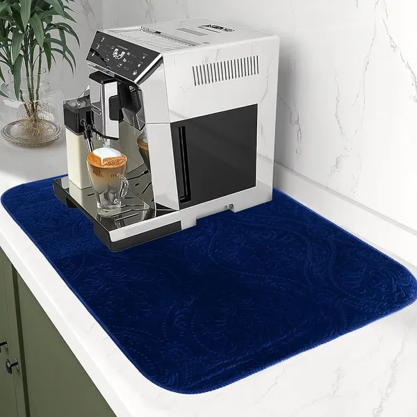 Blue_Premium_Velvet_Plain_Dish_Drying_Mats