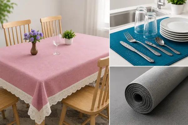 Home_Essentials_Triple_Combo_-_PVC_Anti_Slip_Mat_45x150cm_+_Pink_Table_Cover_40x60cm_+_Velvet_Dish_Drying_Mat_38x50cm_|_Pack_of_3
