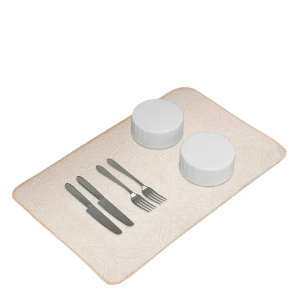Cream_Premium_Velvet_Plain_Dish_Drying_Mats