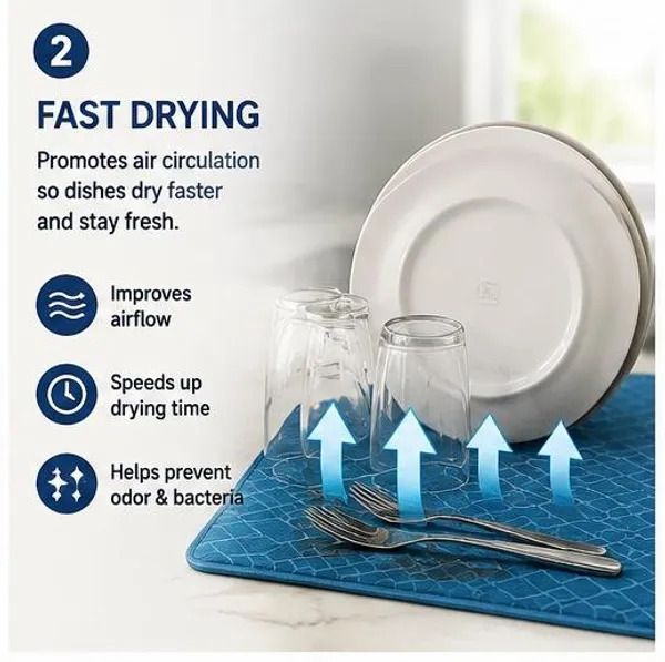 Turquoise_Blue_Premium_Velvet_Print_Dish_Drying_Mats