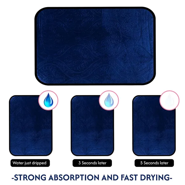 Blue_Premium_Velvet_Plain_Dish_Drying_Mats