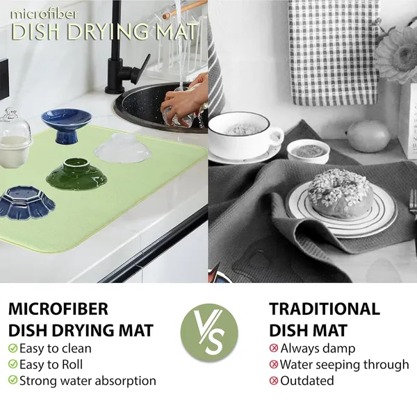Lime_Green_Premium_Velvet_Plain_Dish_Drying_Mats