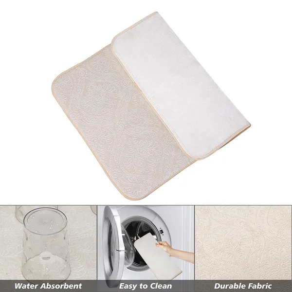 Cream_Premium_Velvet_Plain_Dish_Drying_Mats