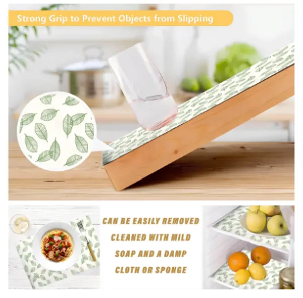 White_And_Green_Premium_Pvc_Print_Anti_Slip_Mats