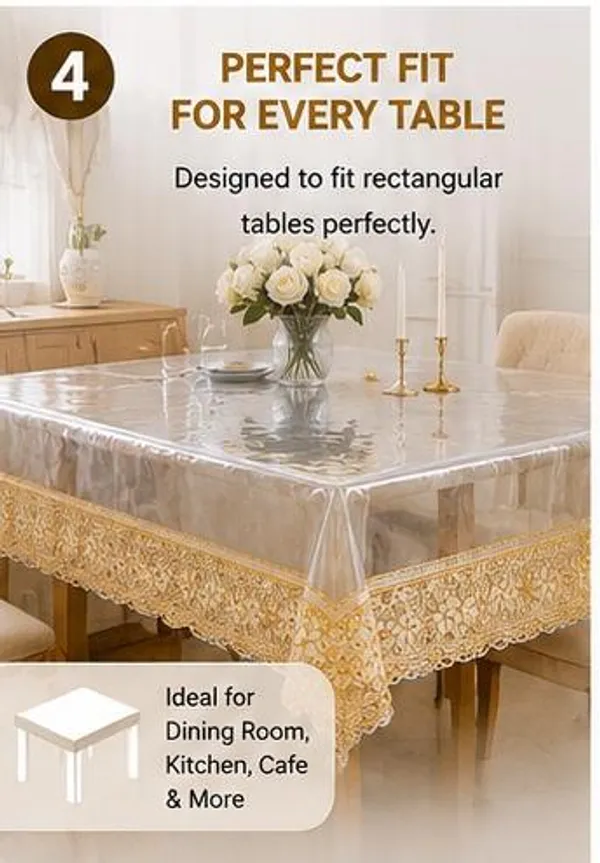 Clear_table_cover_with_golden_lace_clear_table_cover_with_silver_lace