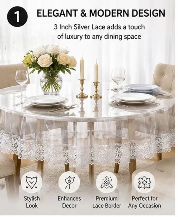 Clear_table_cover_with_golden_lace_clear_table_cover_with_silver_lace