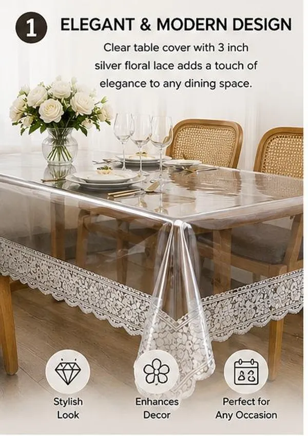 Clear_table_cover_with_golden_lace_clear_table_cover_with_silver_lace