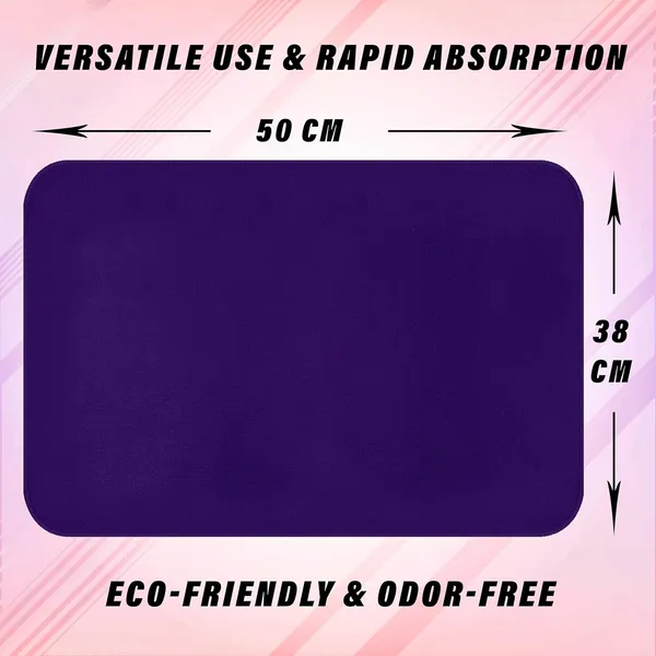 Purple_Premium_Velvet_Plain_Dish_Drying_Mats