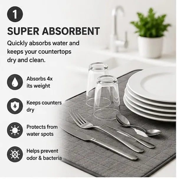 Grey_Premium_Velvet_Print_Dish_Drying_Mats