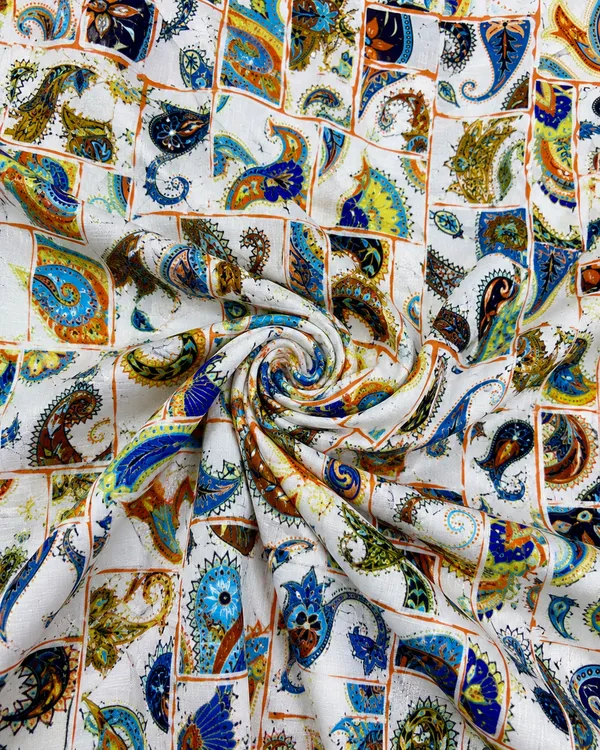 Multicolor_Paisley_Printed_Cotton_Kurta_Pant_Fabric_Set_(Unstitched)