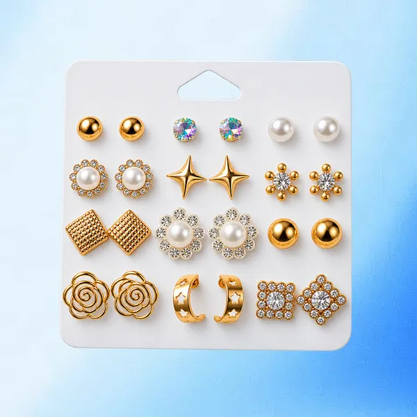 12-Piece_Earring_Set_For_Women_–_Minimalist_Pearls,_Rhinestone_Studs_And_Small_Hoops