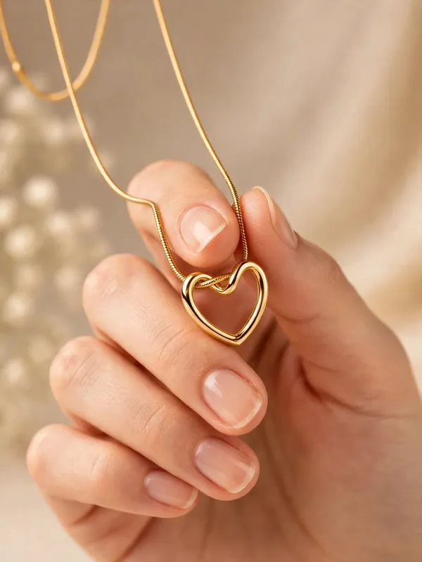 Anti-Tarnish_Gold_Plated_Heart_Pendant_Necklace_for_Women