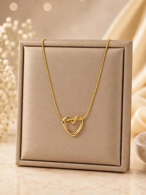 Anti-Tarnish_Gold_Plated_Heart_Pendant_Necklace_for_Women
