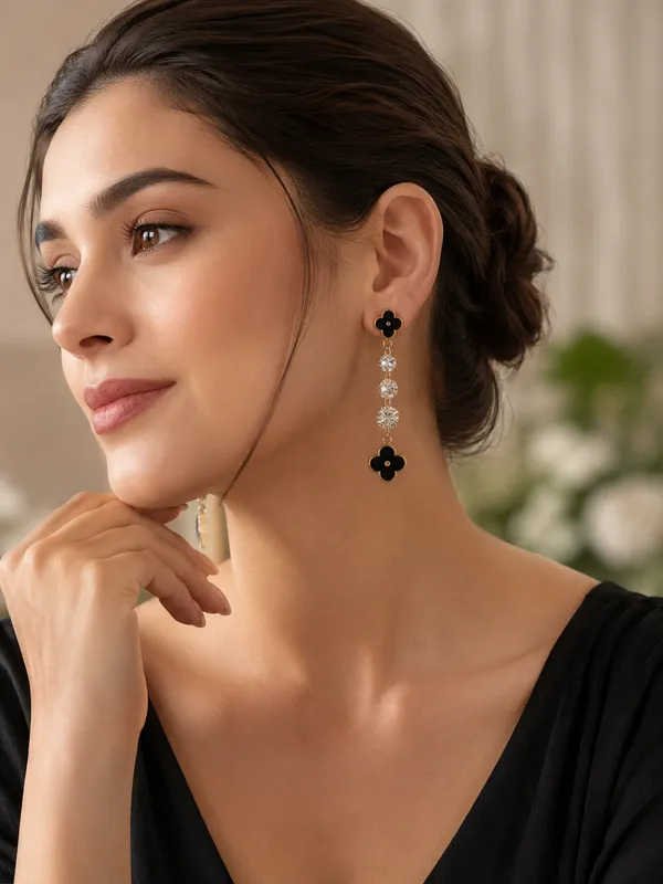 Black_Clover_Crystal_Drop_Earrings_–_Gold_Stainless_Steel_Dangle_Earrings