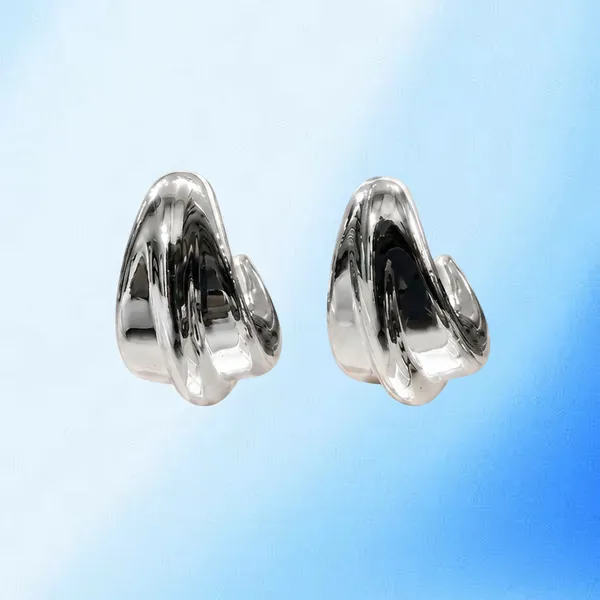 Korean_Style__Chunky_C-Hoop_Earrings_For_Women