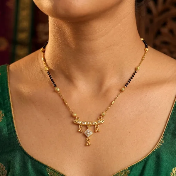 Designer_Golden_Plated_Mangal_sutra_|_Fancy_Bar_Design_with_Square_Pendant_and_Ghungroo_Drops_|_Long_Black_Beads_Mangal_sutra_for_Women_Designer_Gold_Plated_Mangal_sutra_|_Fancy_Bar_Design_with_Diamond_Square_Pendant_and_Ghungroo_Drops_|_Long_Black_Beads_Mangal_sutra_for_Women