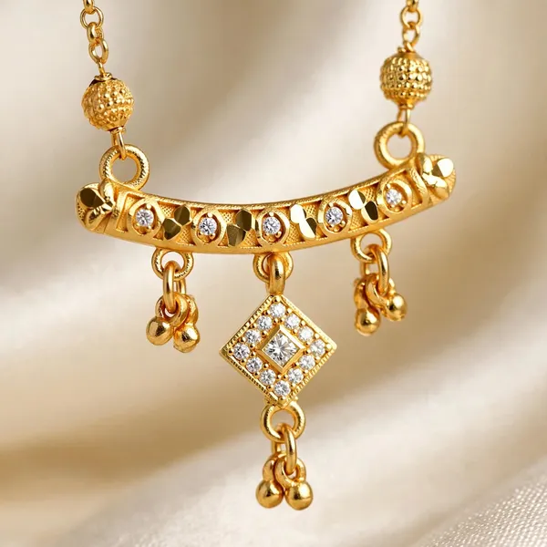 Designer_Golden_Plated_Mangal_sutra_|_Fancy_Bar_Design_with_Square_Pendant_and_Ghungroo_Drops_|_Long_Black_Beads_Mangal_sutra_for_Women_Designer_Gold_Plated_Mangal_sutra_|_Fancy_Bar_Design_with_Diamond_Square_Pendant_and_Ghungroo_Drops_|_Long_Black_Beads_Mangal_sutra_for_Women