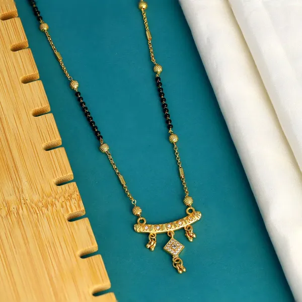Designer_Golden_Plated_Mangal_sutra_|_Fancy_Bar_Design_with_Square_Pendant_and_Ghungroo_Drops_|_Long_Black_Beads_Mangal_sutra_for_Women_Designer_Gold_Plated_Mangal_sutra_|_Fancy_Bar_Design_with_Diamond_Square_Pendant_and_Ghungroo_Drops_|_Long_Black_Beads_Mangal_sutra_for_Women