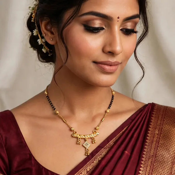 Designer_Golden_Plated_Mangal_sutra_|_Fancy_Bar_Design_with_Square_Pendant_and_Ghungroo_Drops_|_Long_Black_Beads_Mangal_sutra_for_Women_Designer_Gold_Plated_Mangal_sutra_|_Fancy_Bar_Design_with_Diamond_Square_Pendant_and_Ghungroo_Drops_|_Long_Black_Beads_Mangal_sutra_for_Women