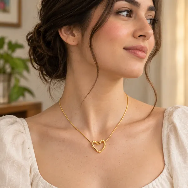 Anti-Tarnish_Gold_Plated_Heart_Pendant_Necklace_for_Women
