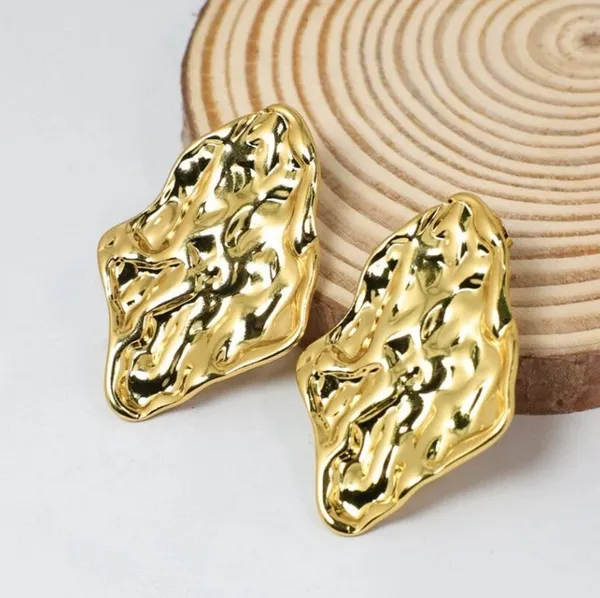 Abstract_Melted_Metal_Gold_Earrings_–_Tarnish-Free_Stainless_Steel_Korean_Jewellery