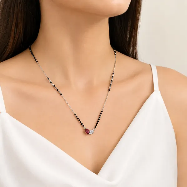 Silver_Radium_Black_Beads_Mangal_sutra_with_Red_Oval_Stone_&_Diamond_Heart_Pendant_|_Modern_Daily_Wear_Mangalsutra_for_Women