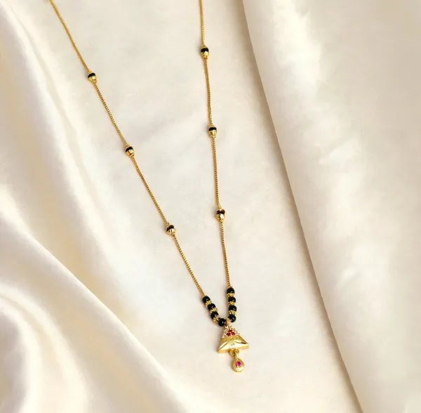 Stylish_Golden_Plated_Mangal_sutra_Necklace_for_Women_-_Black_Beads_with_Triangle_Ruby_Pendant_-_Long_Chain_Daily_Wear_Mangalsutra
