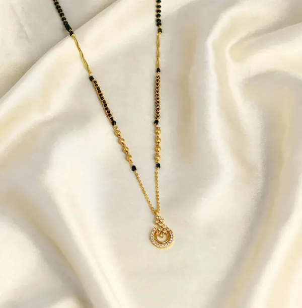 Traditional_Golden_Plated_Mangal_sutra_Necklace_|_Fancy_Double_Circle_Pendant_Design_with_Black_Beads_|_Long_Mangal_sutra_for_Women