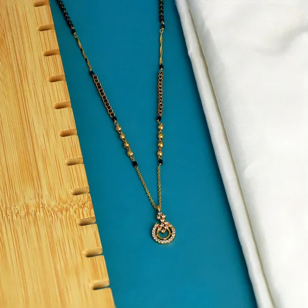 Traditional_Golden_Plated_Mangal_sutra_Necklace_|_Fancy_Double_Circle_Pendant_Design_with_Black_Beads_|_Long_Mangal_sutra_for_Women