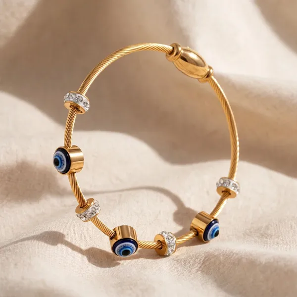 Triple_Evil_Eye_Gold_Cuff_Bracelet_with_Crystal_Spacers