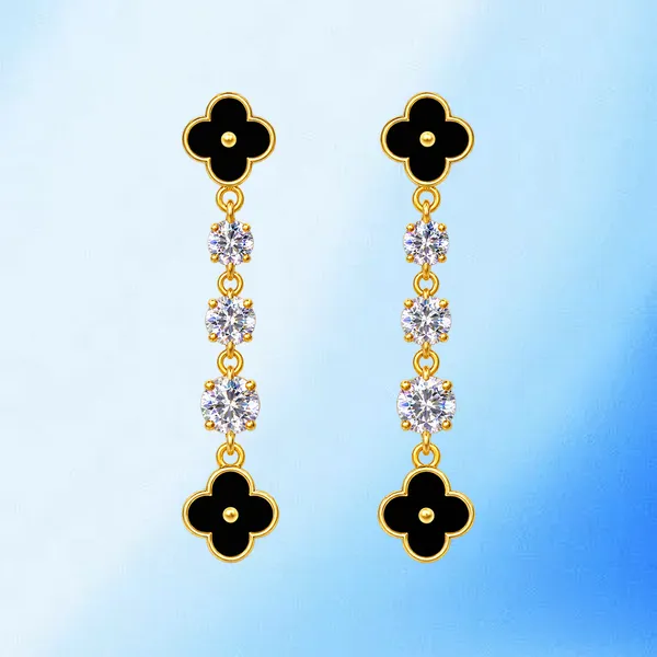 Black_Clover_Crystal_Drop_Earrings_–_Gold_Stainless_Steel_Dangle_Earrings