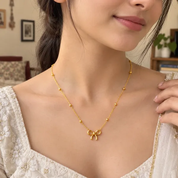 Anti-Tarnish_Gold_Bow_Pendant_Necklace_for_Women