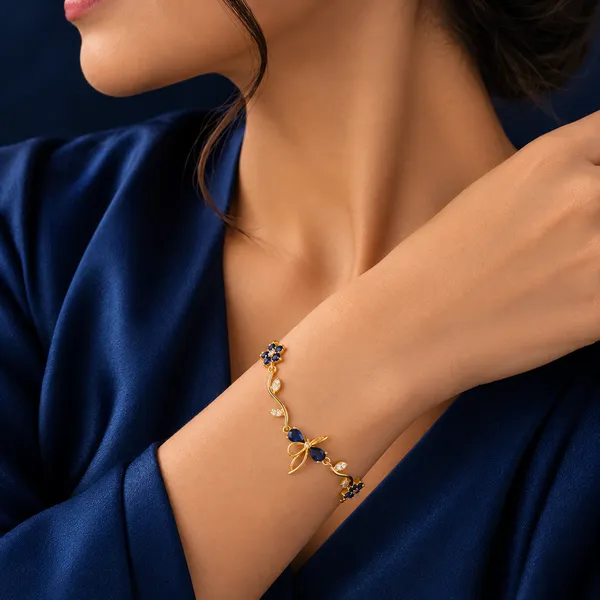 Royal_Blue_Blossom_Vine_Bracelet