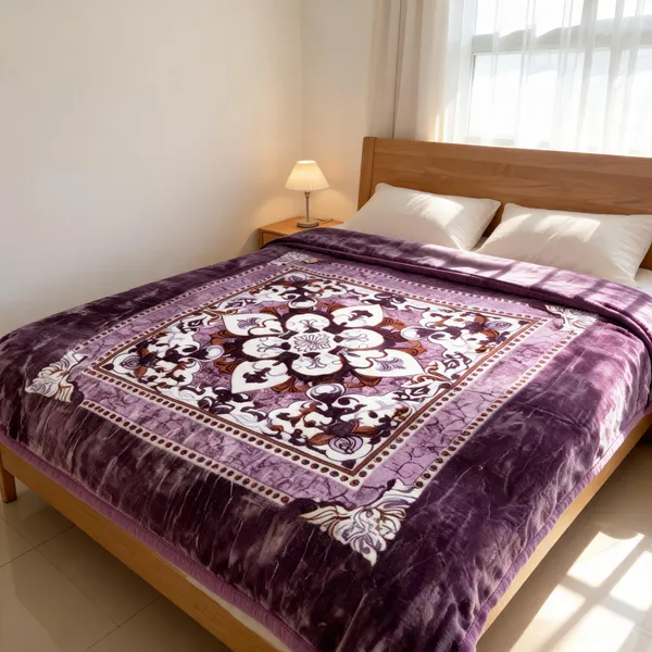Multicolor_Mink_Fabric_(_Polyester)_Blanket_For_Home