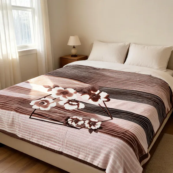 Multicolor_Mink_Fabric_(_Polyester)_Blanket_For_Home