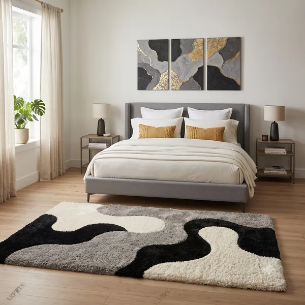 Tufted_Abstract_Black_White_Grey_Area_Rug