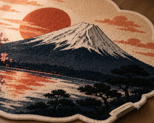 Wool_Japanese_Mount_Fuji_Landscape_Scalloped_Tufted_Rug